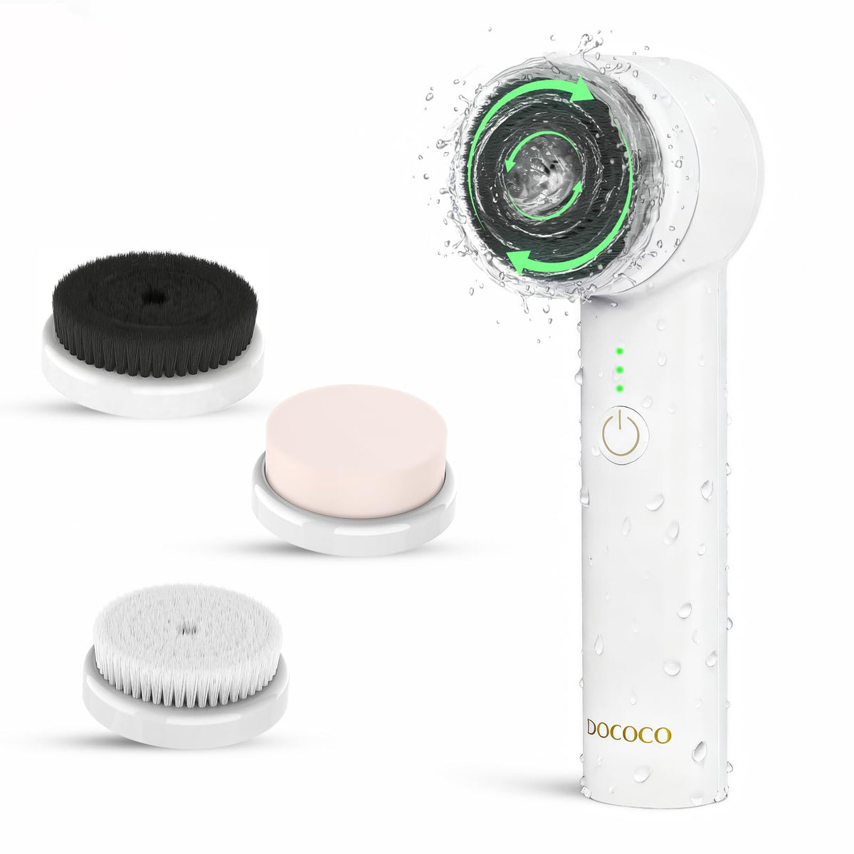 DOCOCO brosse-visage rotation-double pour nettoyage en profondeur des pores