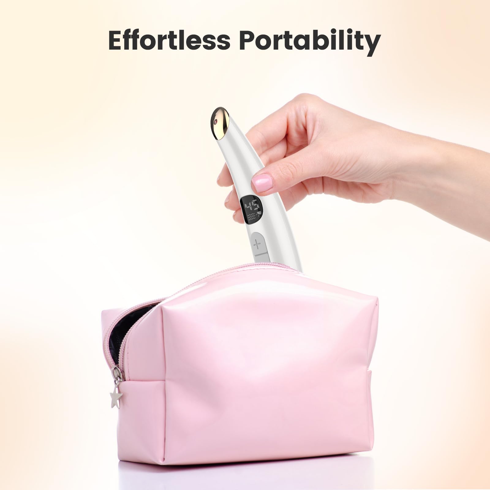 DOCOCO Eye Lift Wand design-compact: appareil portable pour voyage et salle de bains.
