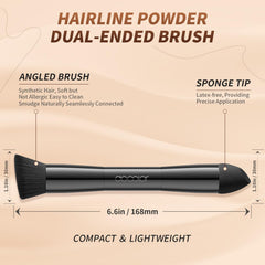 Docolor brosse poudre Contourage cheveux, fini naturel sans démarcation.