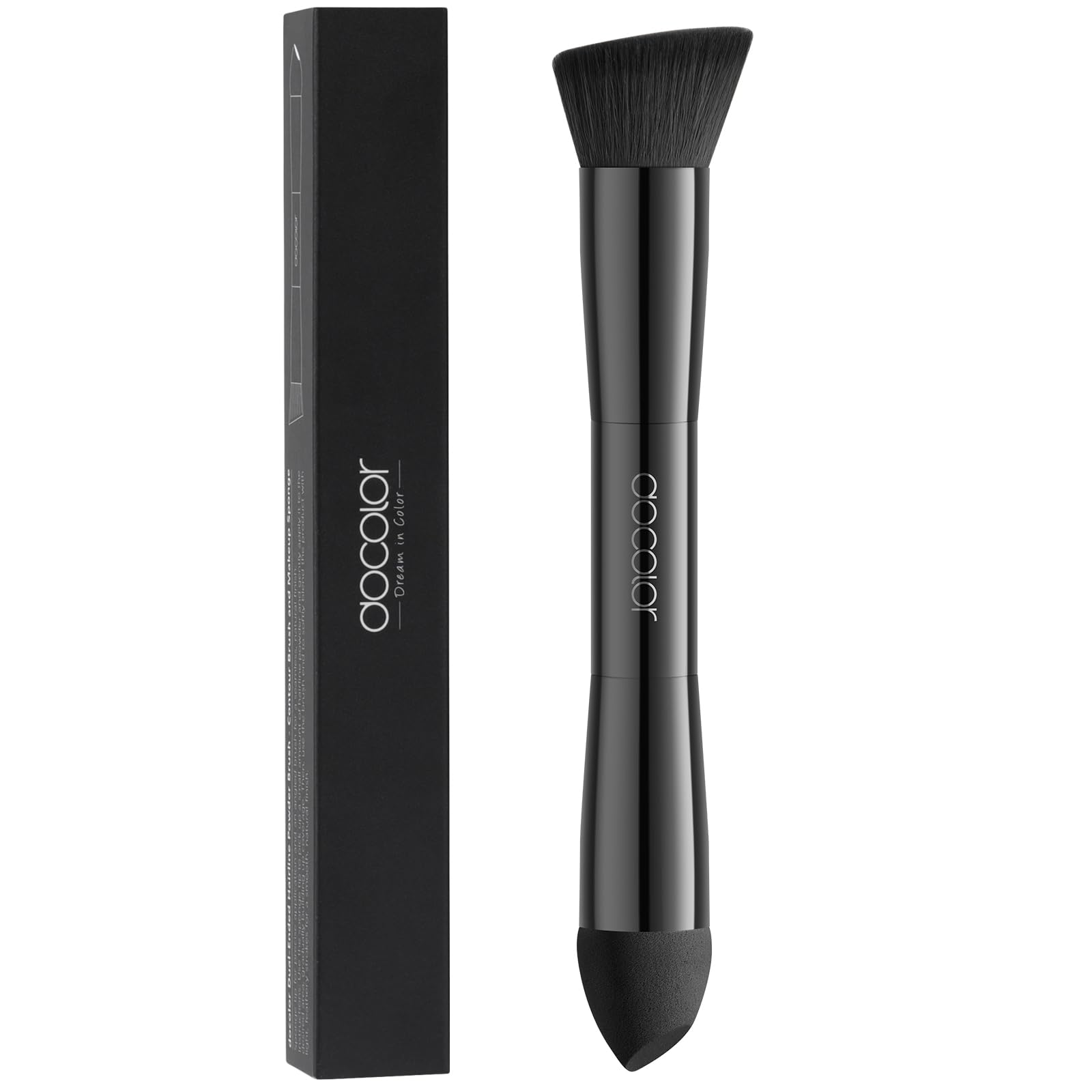 Docolor brosse poudre ligne cheveux, précision d'application avec la pointe-éponge.