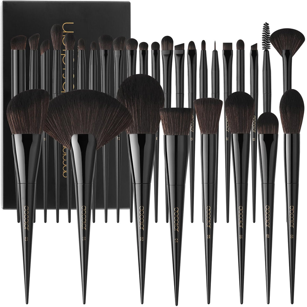 Kit pinceaux Docolor Obsidien 30 pièces pour une application fluide et professionnelle.