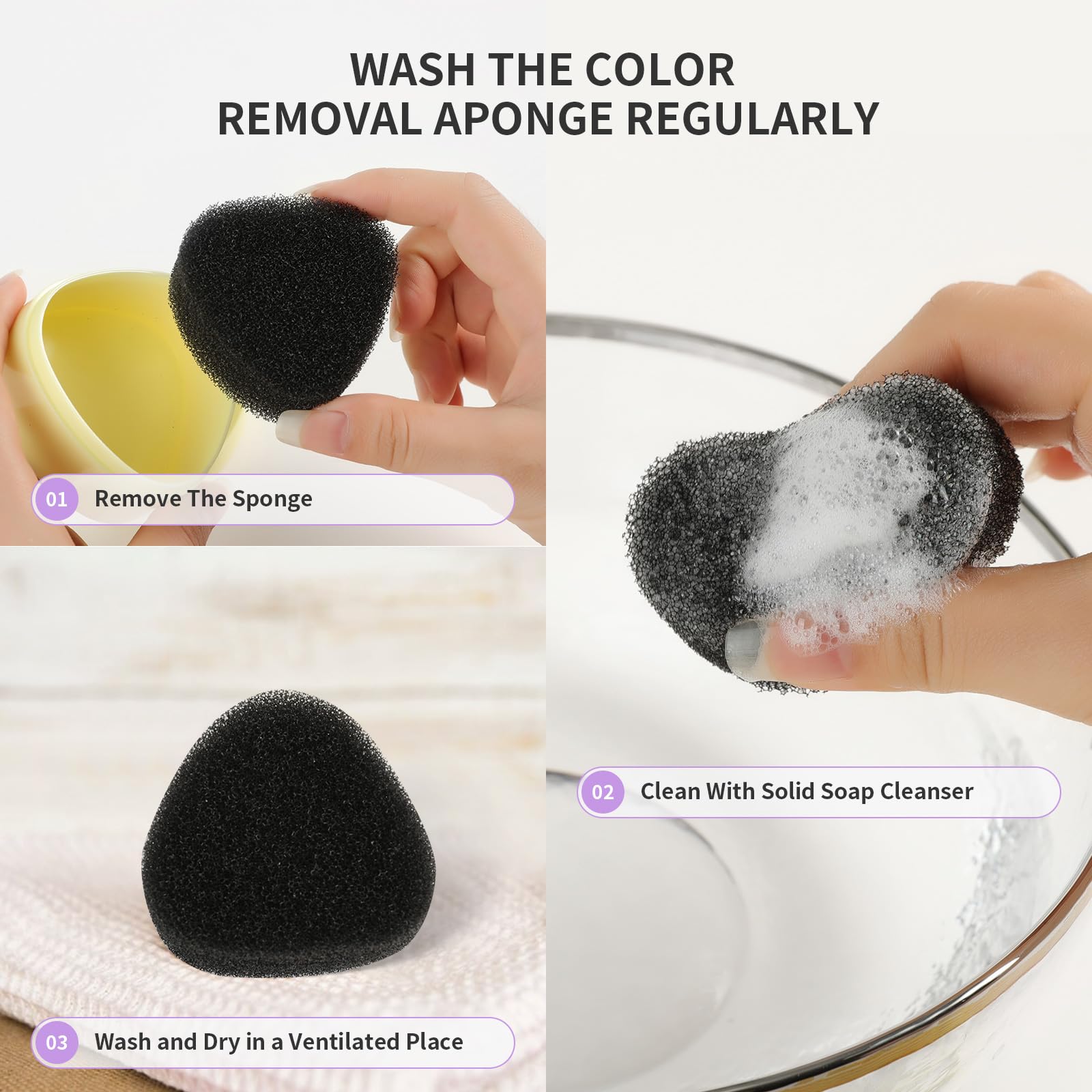 Éponge pigments Docolor retire le pigment restant avec précision