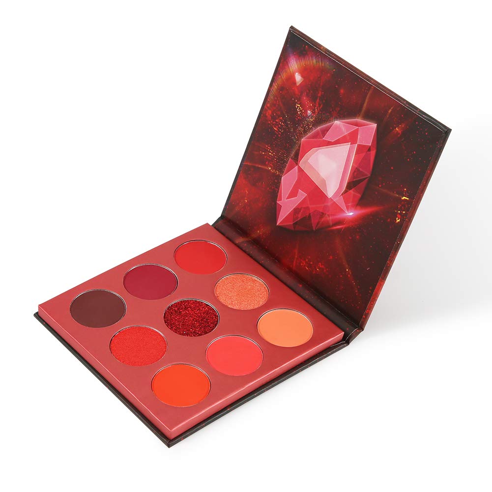 Palette docolor: nuances rouges riches pour des regards audacieux et polyvalents