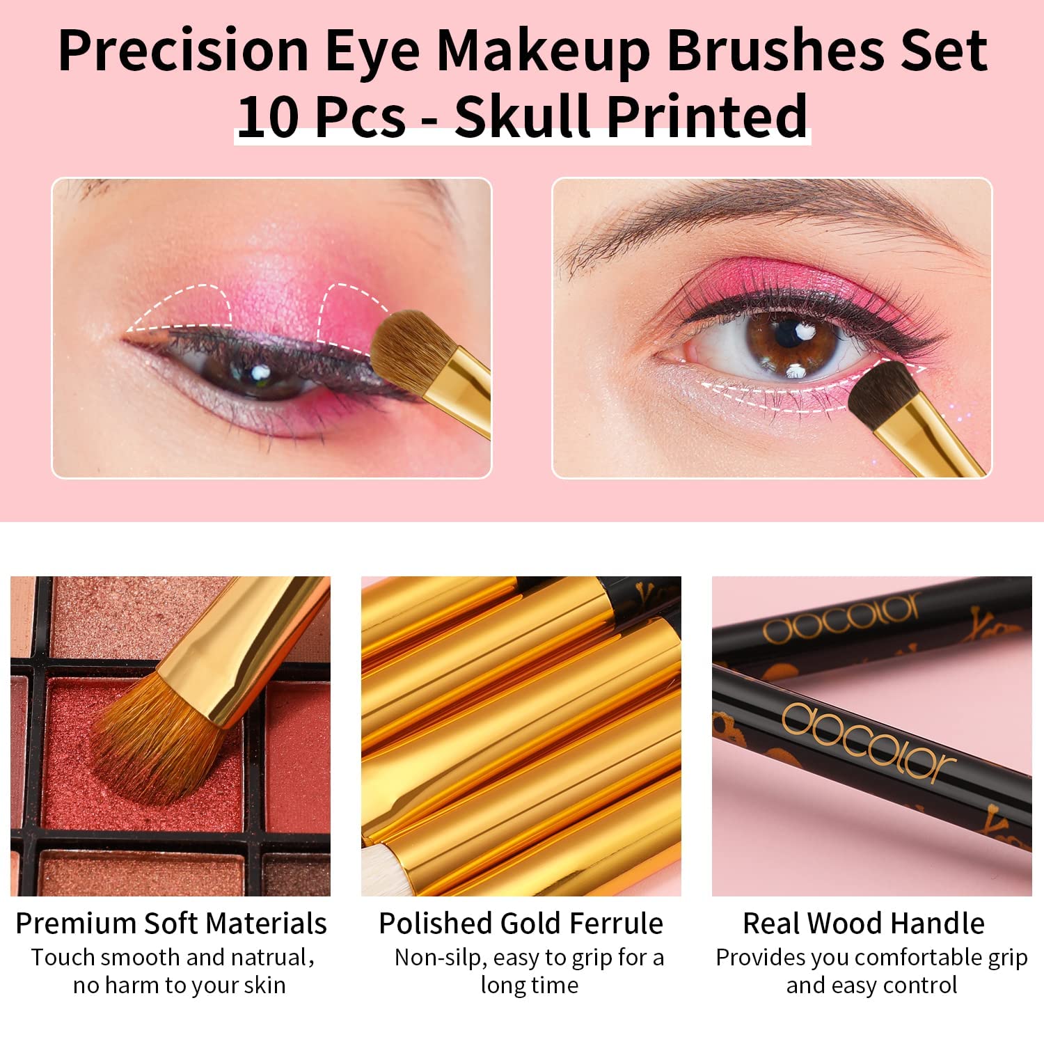 Pinceaux Docolor pour fusion des ombres, application en douceur