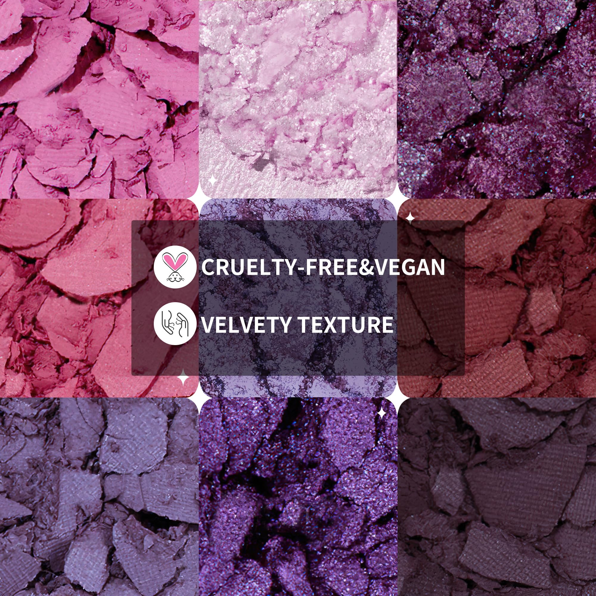 docolor yeux violet pailleté fini scintillant pour fêtes et soirées