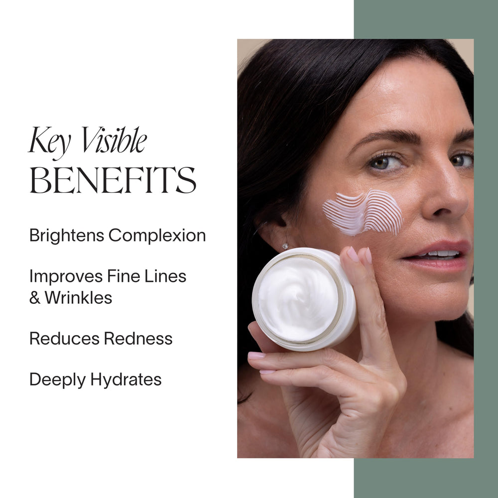 Texture soyeuse de Doctor Rogers Crème Visage, absorption rapide.