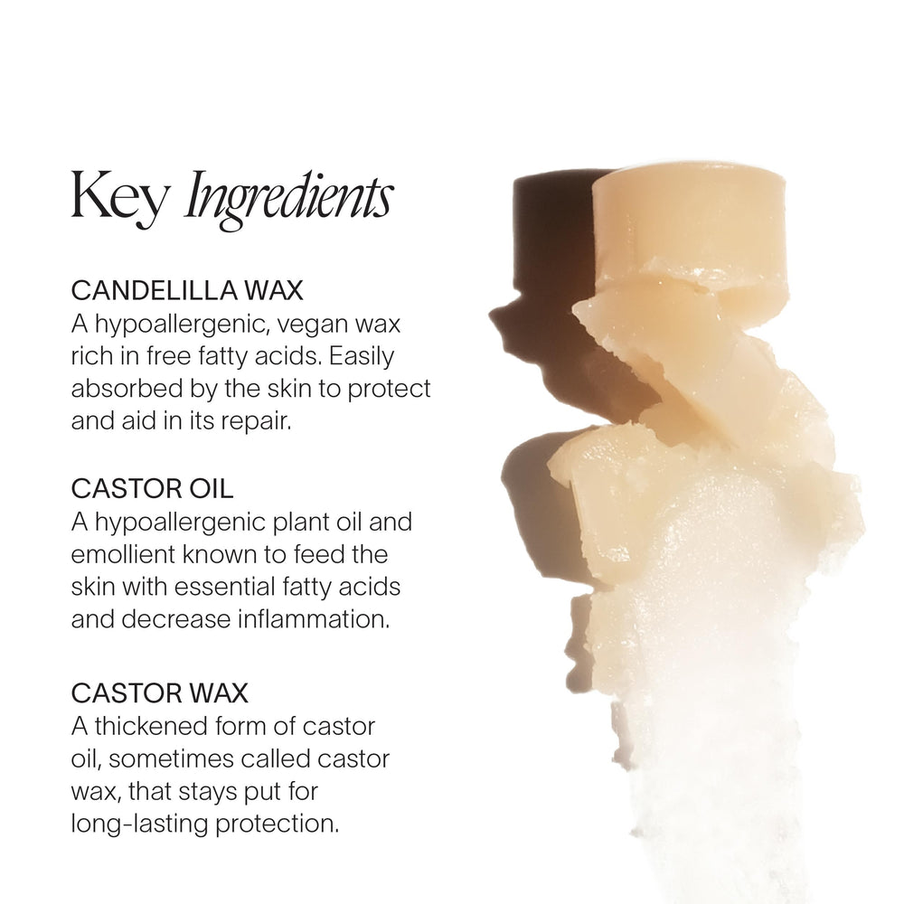Ingrédients: huile de ricin et cire de candelilla dans Doctor Rogers Lip Balm.