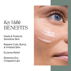 Application du Doctor Rogers Restore Balm sur peau pour hydratation et réparation