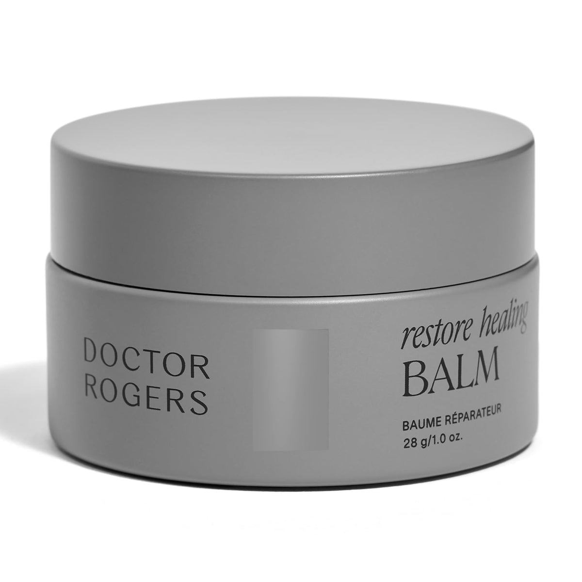 Doctor Rogers Restore Balm dans son pot, apaisement rapide de la peau irritée