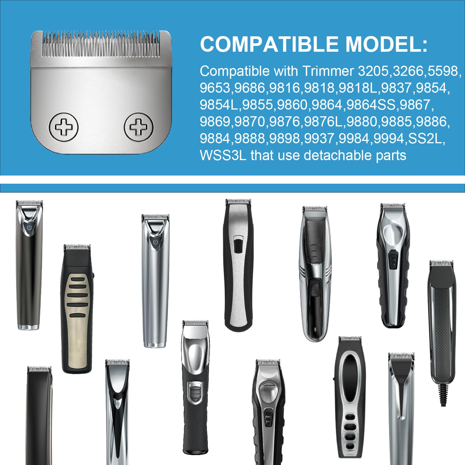 DODAER lame 30 mm détachable pour WHAL – remplacement fiable