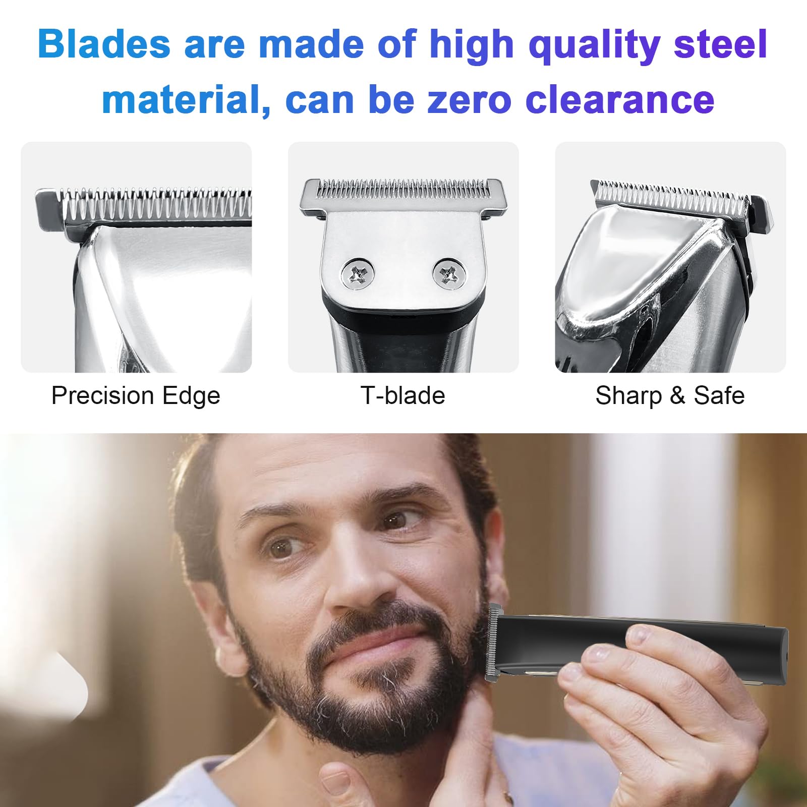 Lame T détachable DODAER compatible Wahl 9818A, coupe nette et constante.