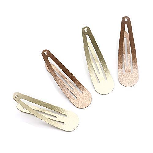 Pinces Dofash Snap en métal 5 cm, couleur Blond avec acier durable.