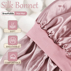 Doitory bonnet satin double couche offre une tenue longue durée sans taches sur la taie.