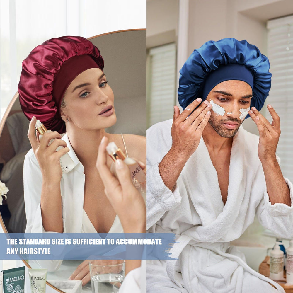 Utilisation du bonnet Doitory satin pour nuit et soins beauté