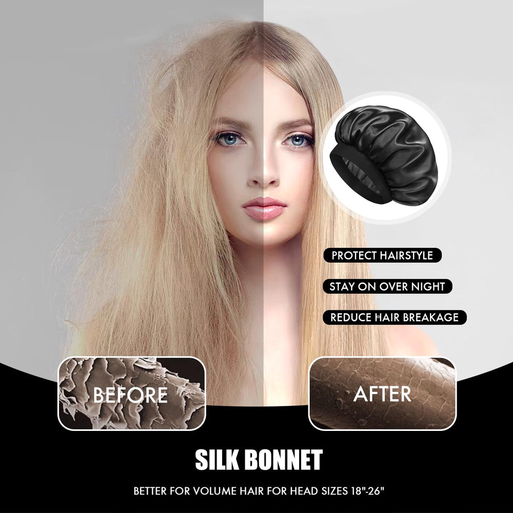 Variations de couleur Doitory bonnet satin pour assortir votre style.