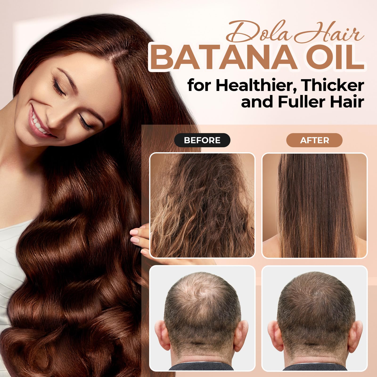Texture onctueuse de Dolahair Batana facilitant l application