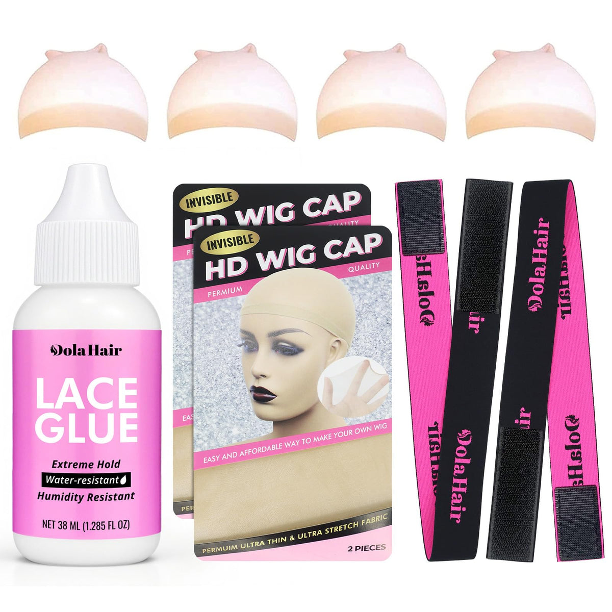 Dolahair Colle Dentelle — emballage complet pour installation facile.