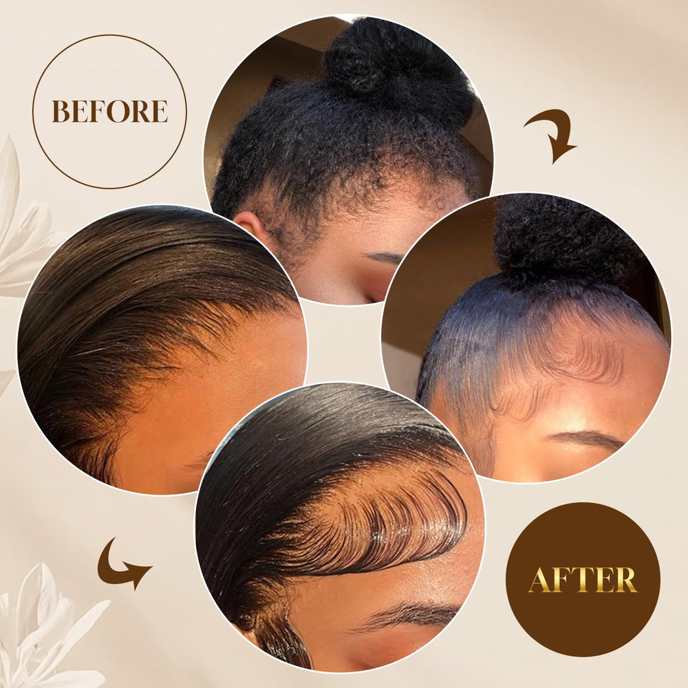 Gel Dolahair contrôle des bords – anti-frisottis, idéal pour tresses et coiffures serrées.