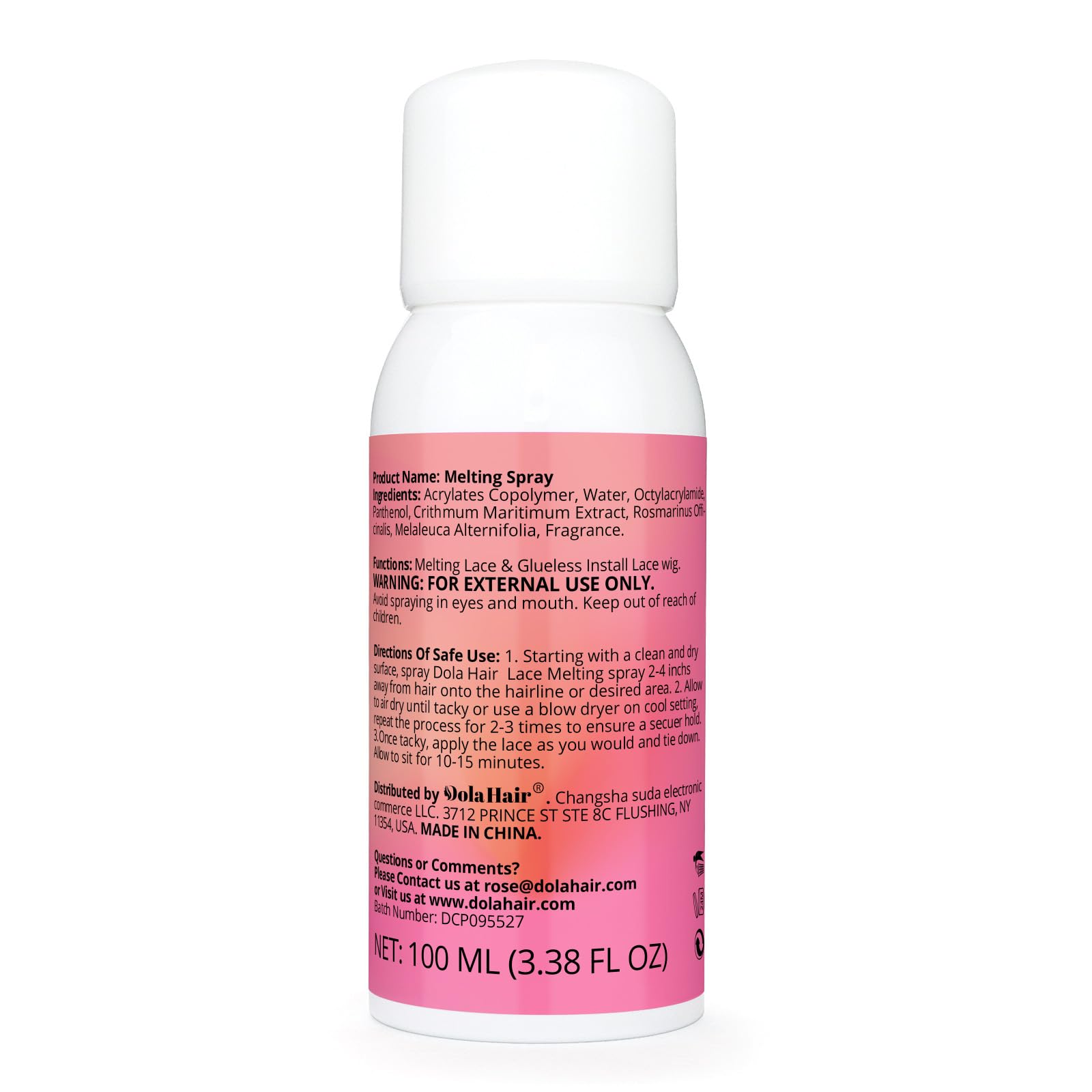 Dolahair Vaporisateur Fusion Dentelle – solution adaptée au Bald Cap pour plus de flexibilité.