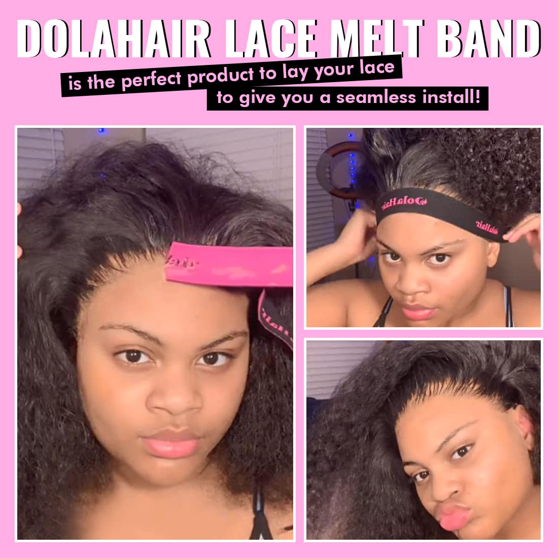 Dolahair Vaporisateur Fusion Dentelle – sensation naturelle et teinte uniforme autour de la dentelle.