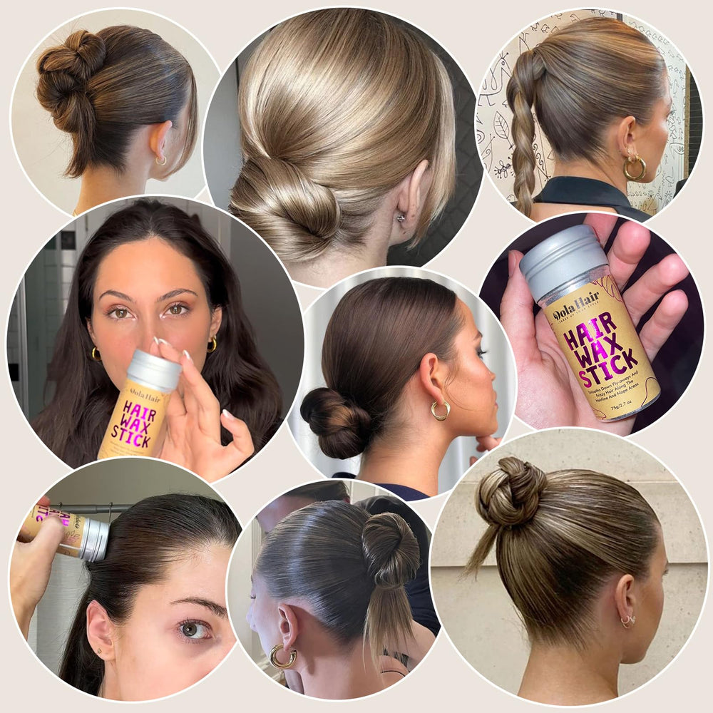 Dolahair Stick Application Directe Cheveux: coiffage rapide sans mains collantes.