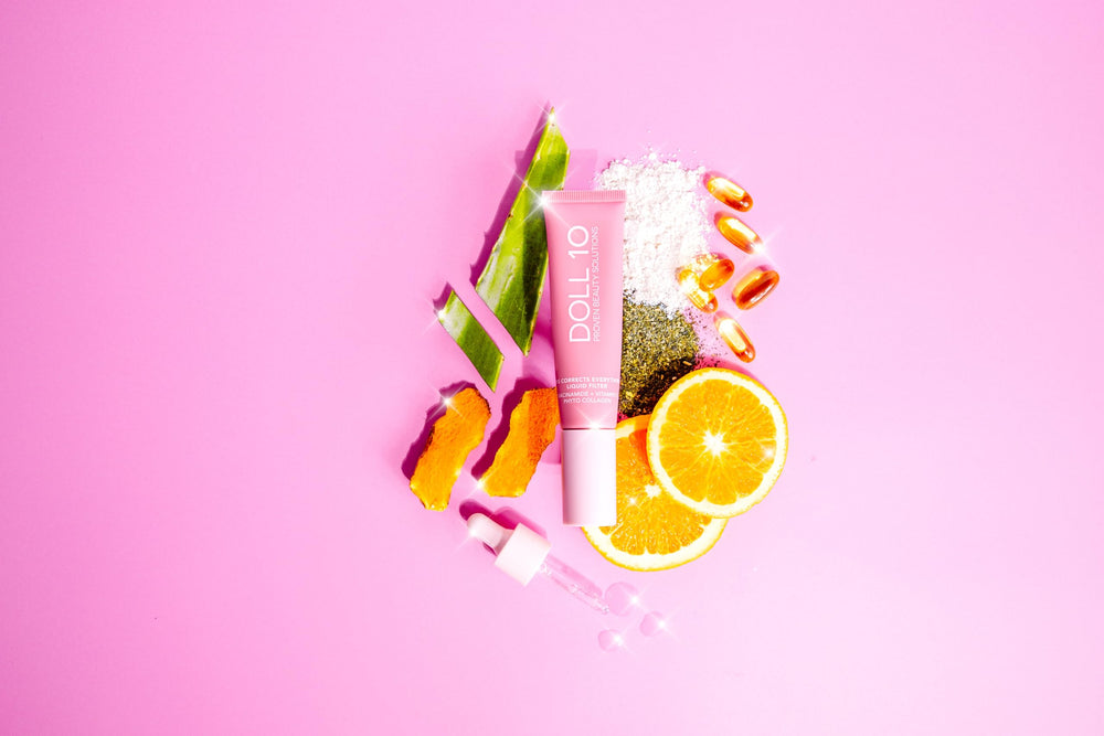 Formule vegan et clean makeup de Doll 10 NO pour une routine responsable.