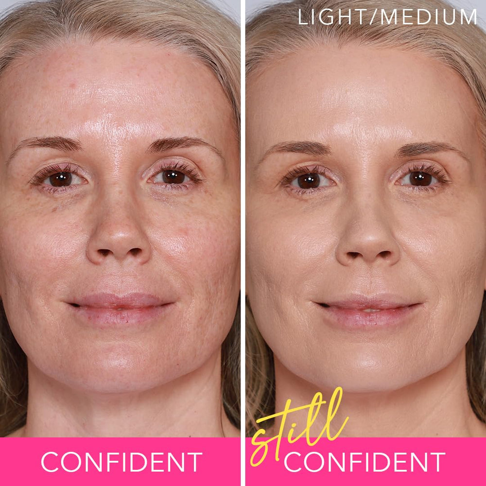 Application au pinceau sur Doll 10 Peptide Bounce Balm Foundation couvrance modulable