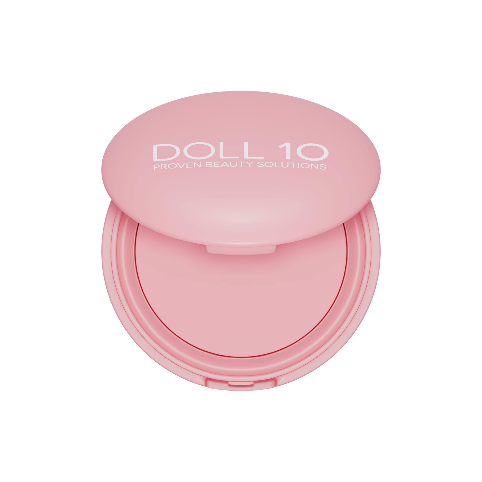 Doll 10 Pink Power Pressed Setting Powder dans son emballage compact, pratique pour retouches.