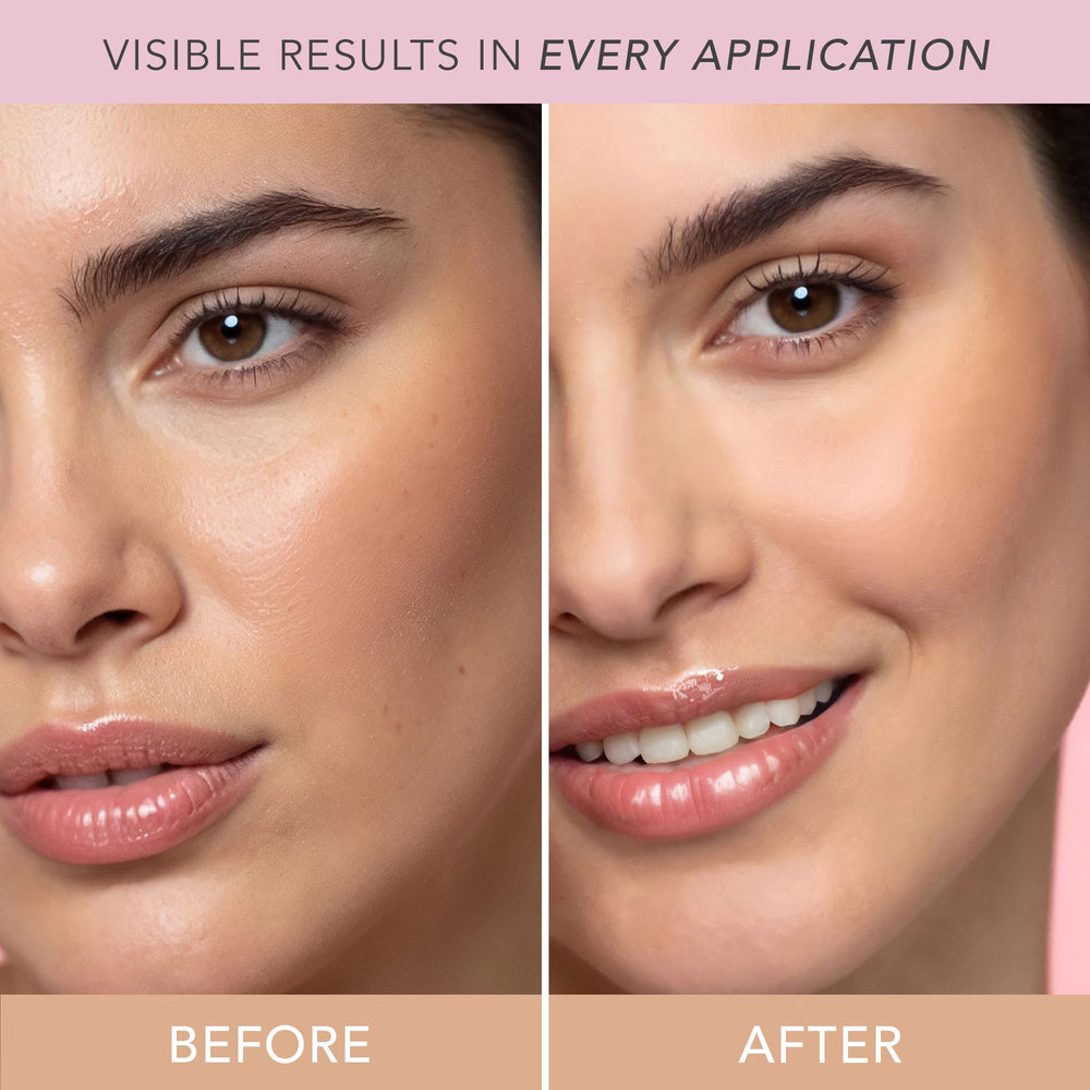 Texture fine de la poudre, idéale pour flouter les pores sans effet poudreux.