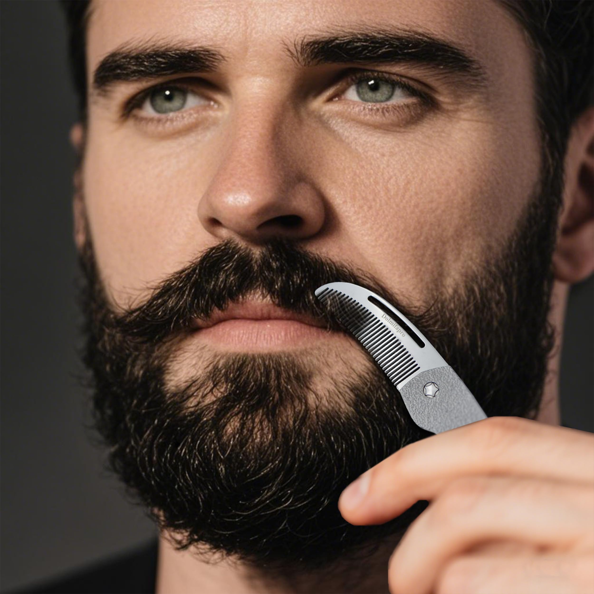 Dolmifapro peigne moustache, dents qui glissent sans tirer pour tous les types de poils.