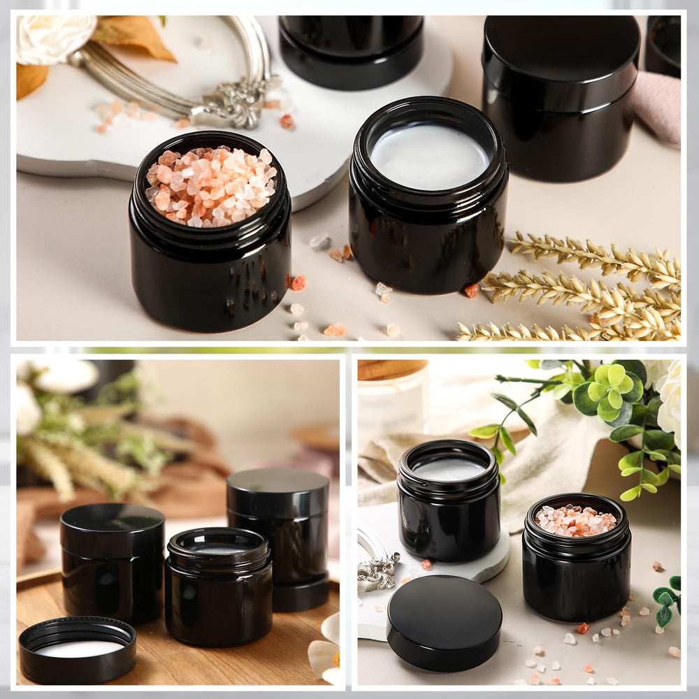 Pot Domensi en verre polyvalent pour cosmétiques et crèmes.