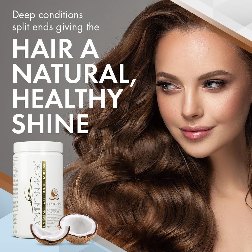 Dominican Magic conditionneur fortifiant profond, cheveux hydratés et maniables après rinçage