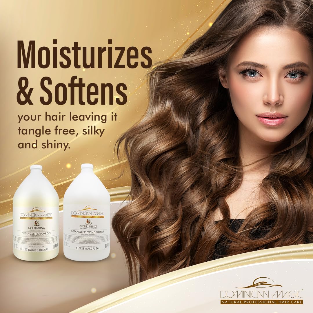 Dominican Magic démêlant Coco Après-Shampoing bouteille, démêlage facilité.