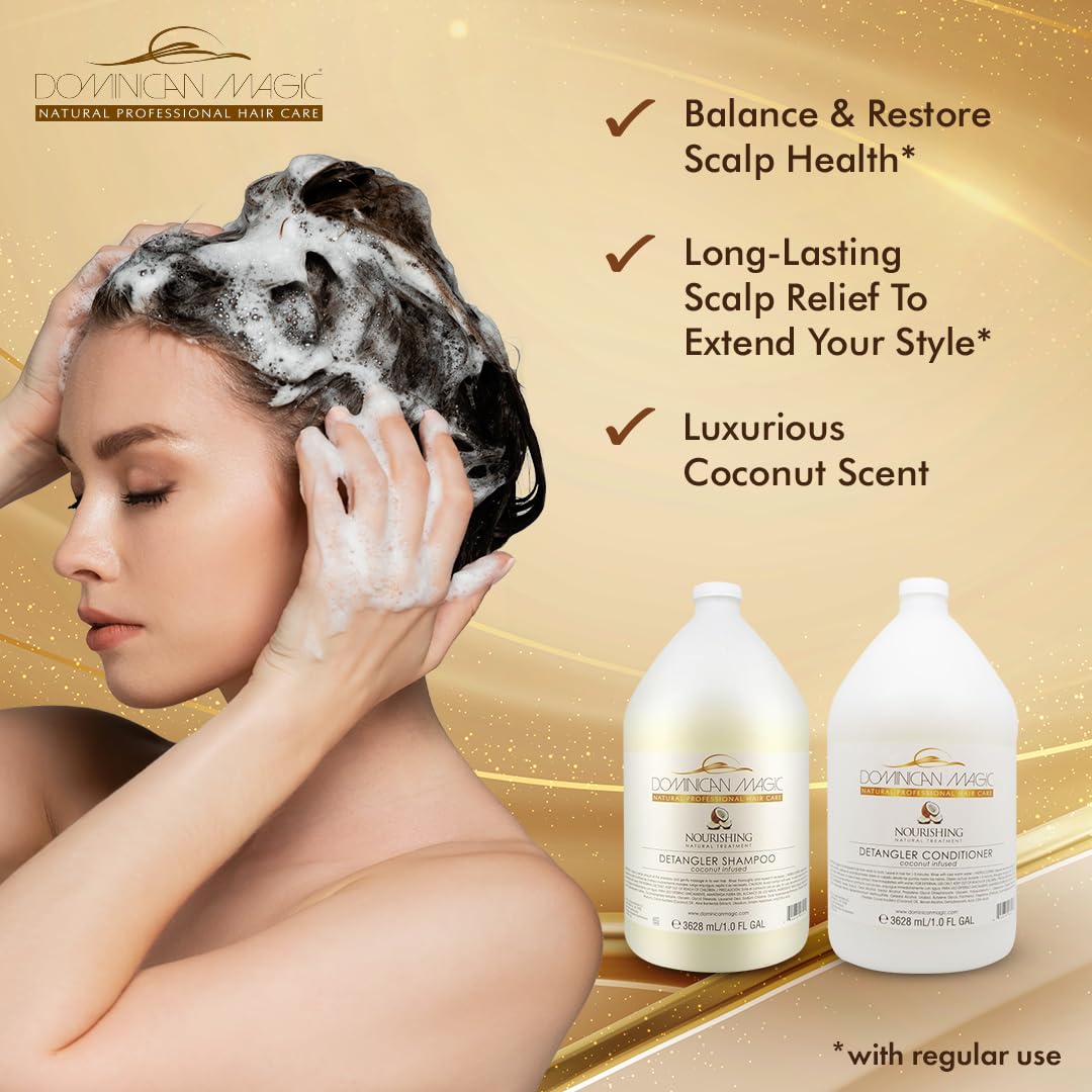 Dominican Magic démêlant Coco texture hydratante, cheveux souples.