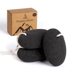 DOMLYRA pierre ponce naturelle 3 pièces – lot pratique pour atténuer les callosités.
