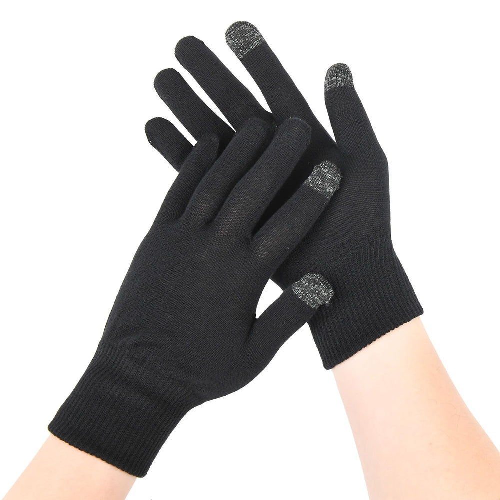 Gants Donfri coton hydratants noir taille L ensemble, douceur hydratante.