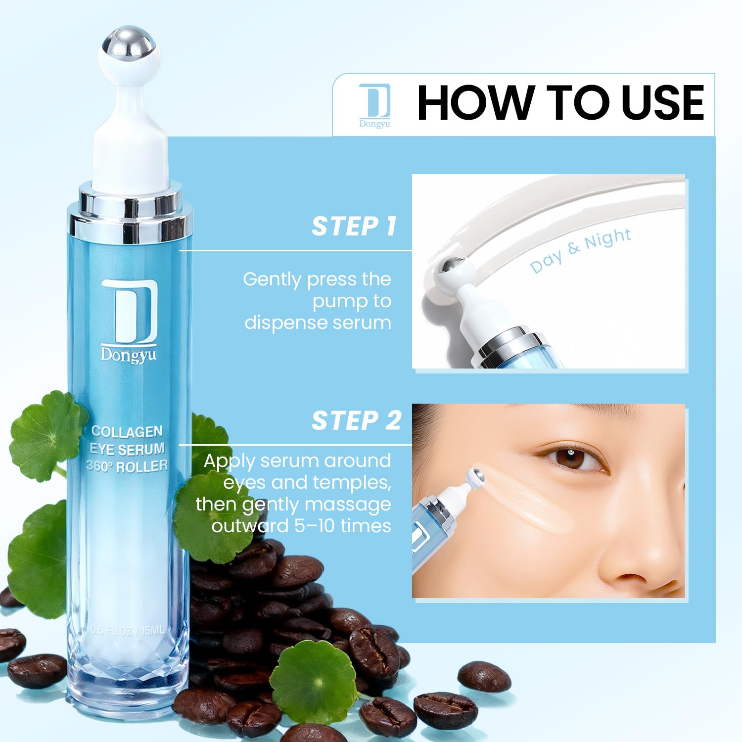 Dongyu, regard plus frais et hydraté grâce à une application ciblée et douce.