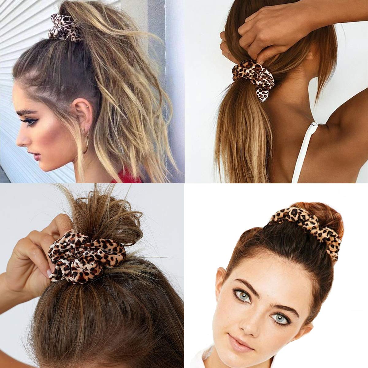 Serre-cheveux Luckycivia, motif léopard, absorption légère de la sueur pendant l'effort.