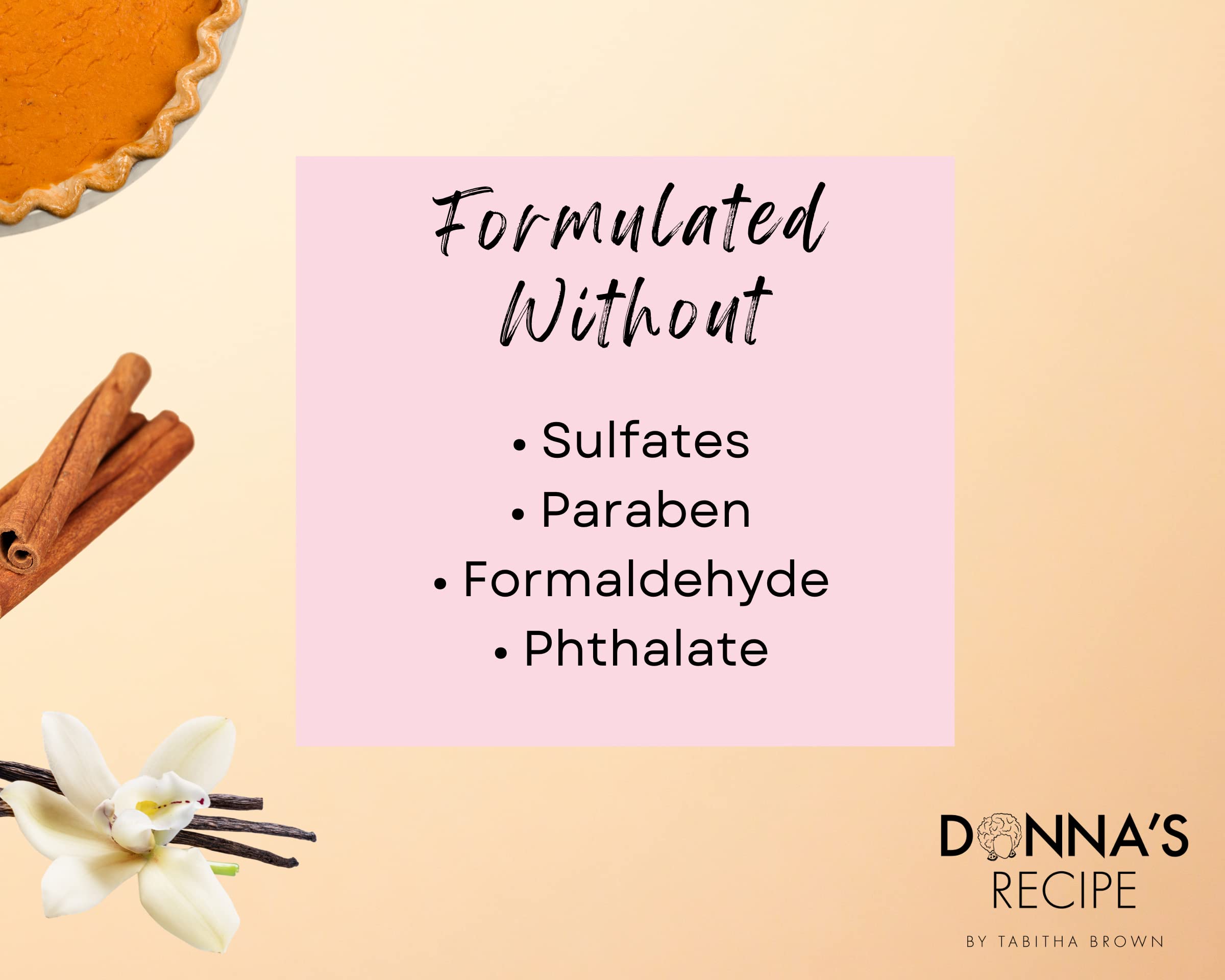 Donna's Recipe Tabitha Brown — soin du cuir chevelu, sensations apaisantes et revitalisantes.