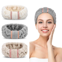 DOOBO bandeau-visage microfibre blanc: douceur supérieure pour le démaquillage sans gêne