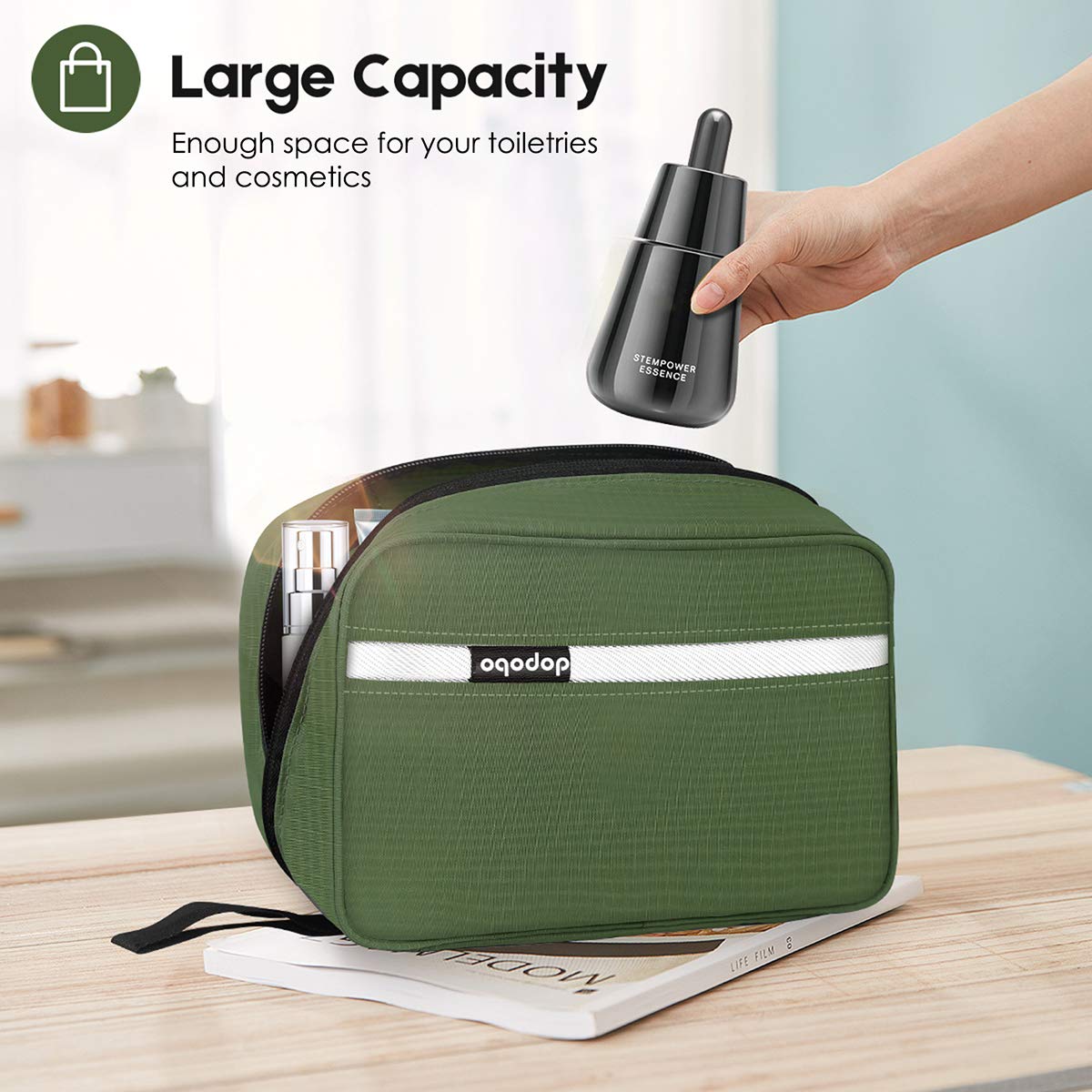 Trousse Dopobo avec anse pratique, facile à transporter en déplacement.