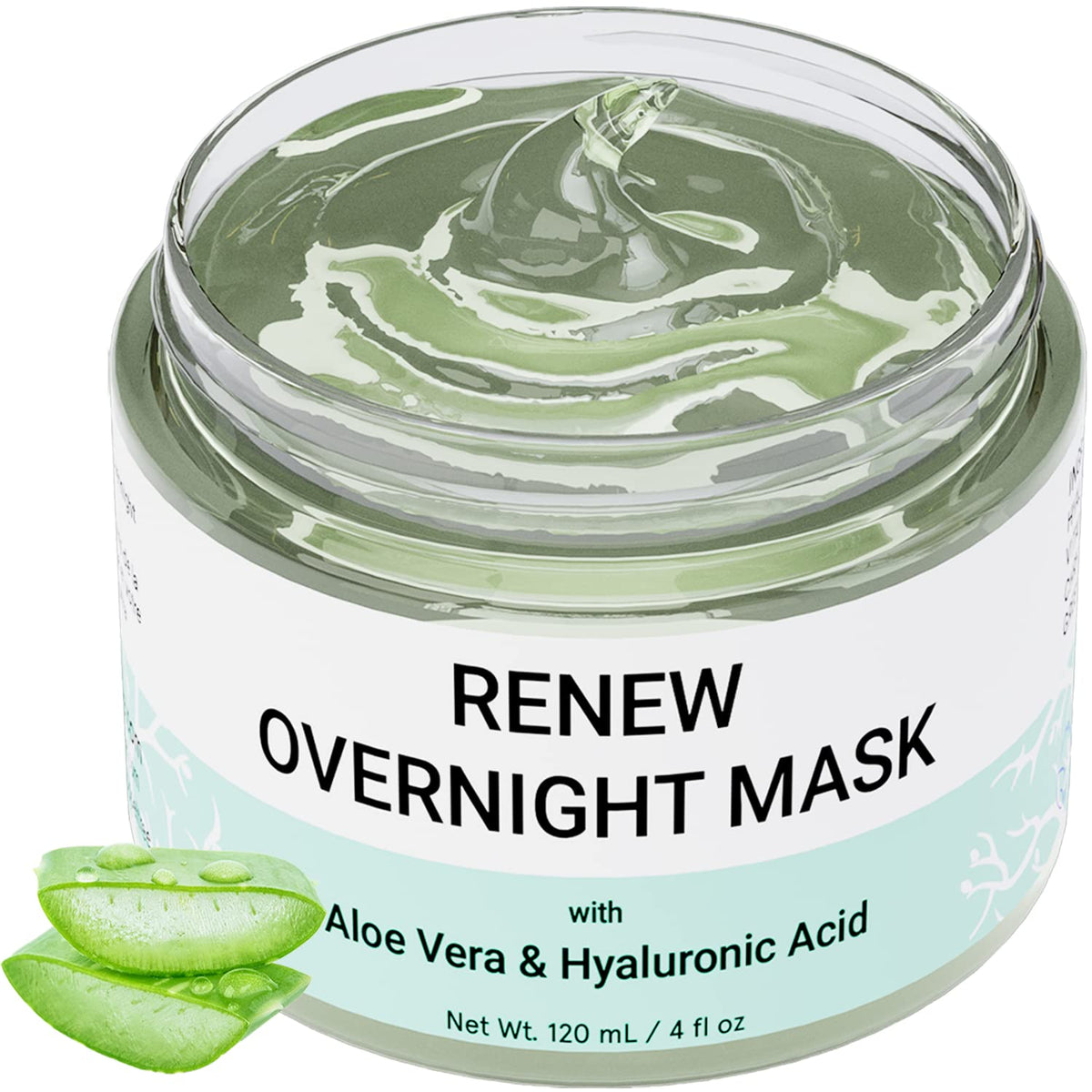 Masque Doppeltree Renew nuit aloé peau hydratée et rafraîchie.
