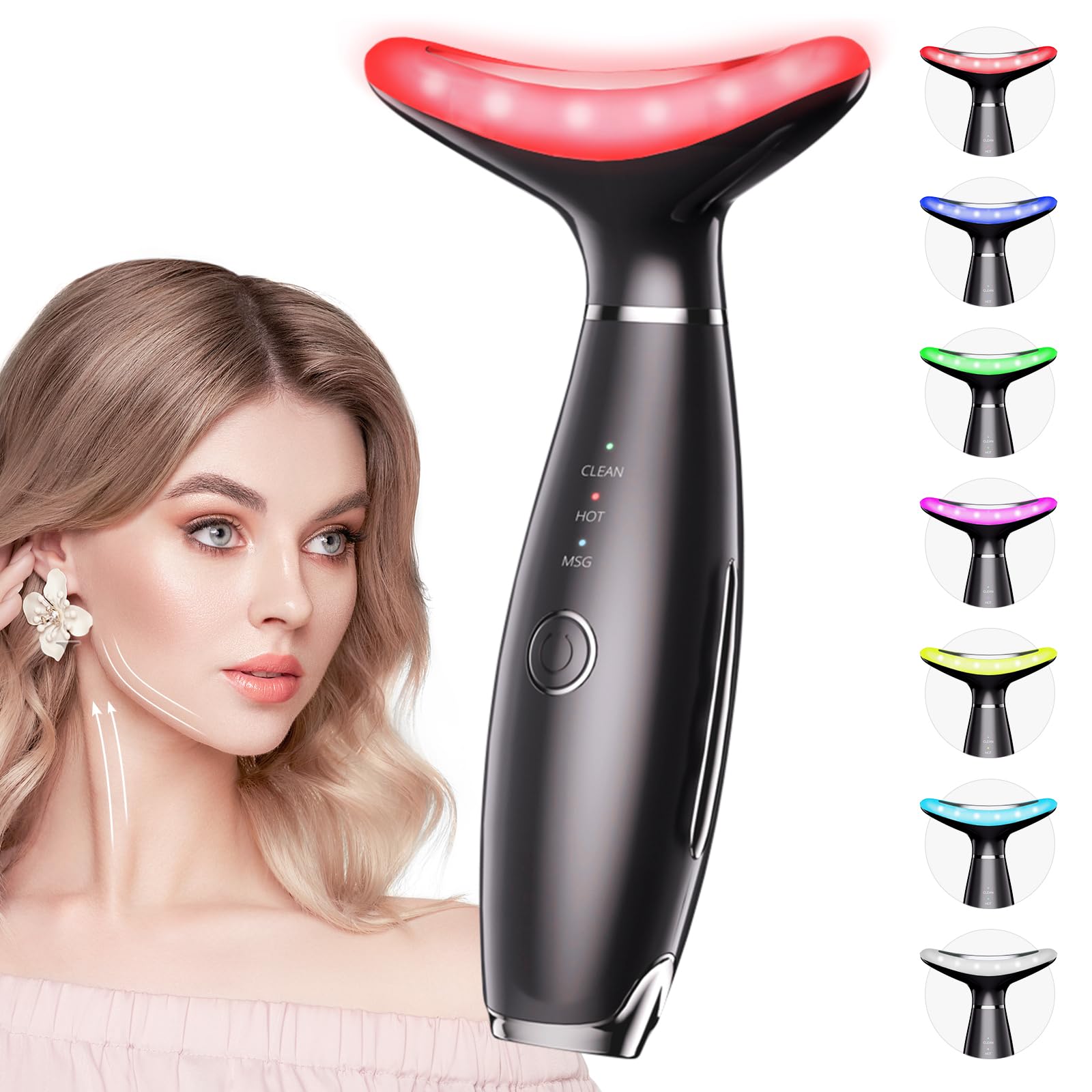 Dopsikn 7 couleurs galvanique pour visage rouge: contour plus tonique.