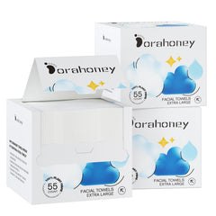 Dorahoney serviettes visage jetables 12x12 pour un nettoyage rapide et confortable.