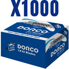 Ensemble de boîtes Dorco contenant 1000 lames pour longue utilisation.