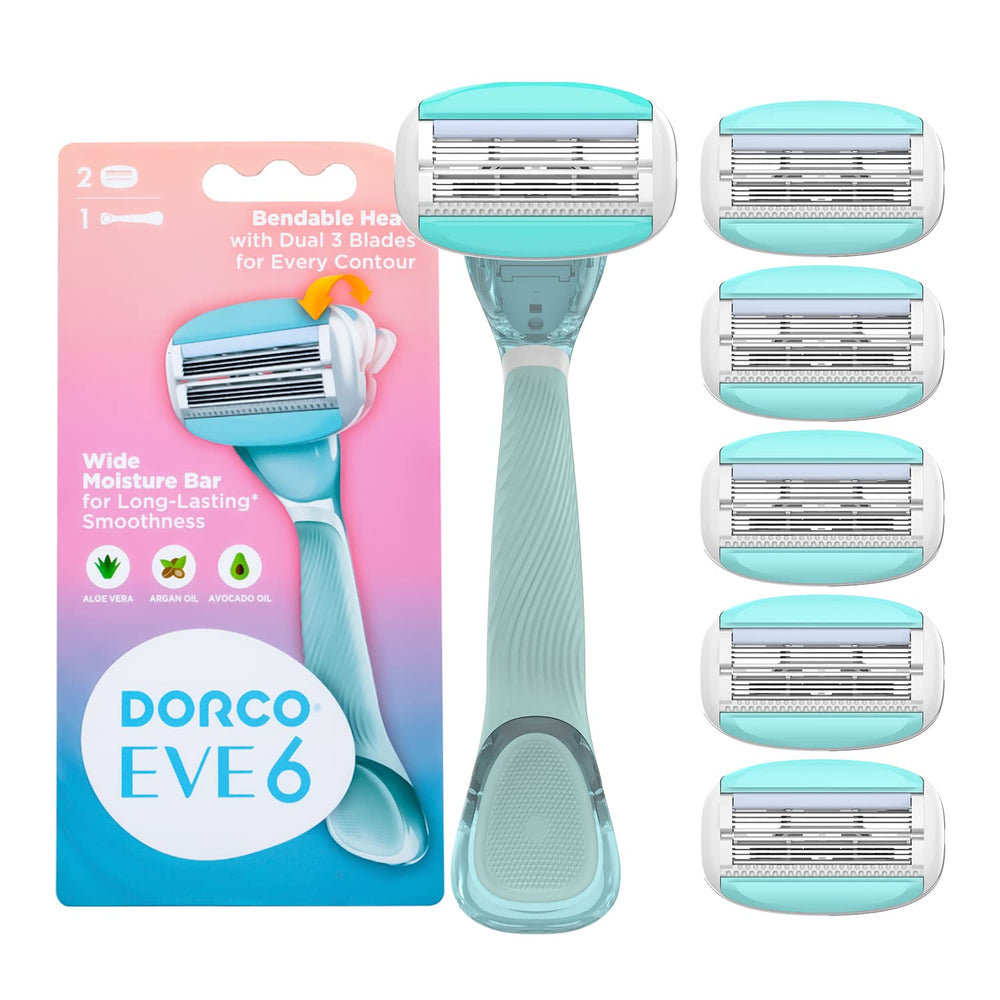 Dorco EVE6 rasoir avec manche ergonomique pour une prise en main confortable