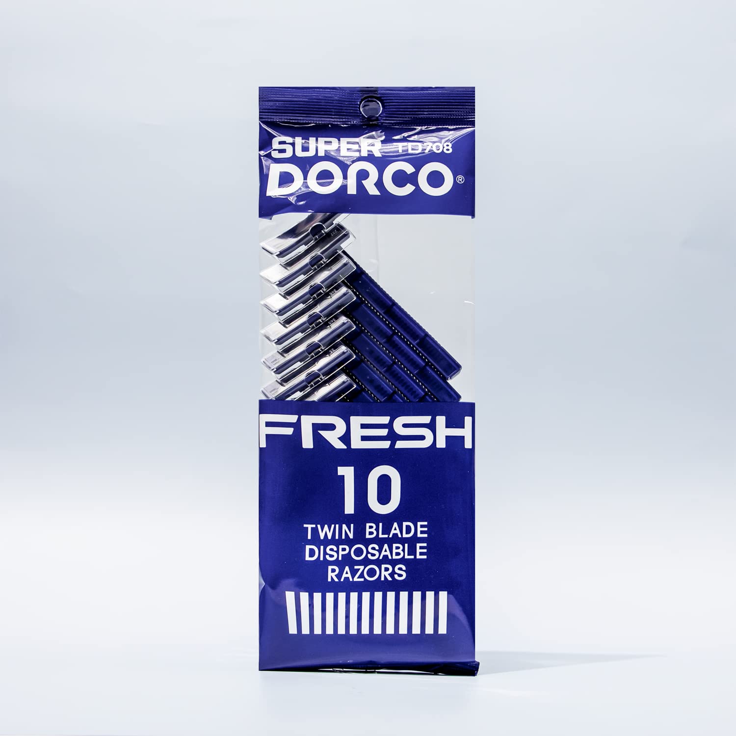 Dorco Fresh poignée antidérapante assure un contrôle sûr du rasage.