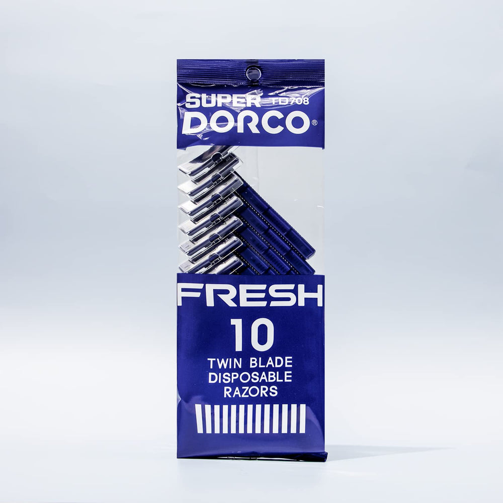 Dorco Fresh poignée antidérapante assure un contrôle sûr du rasage.