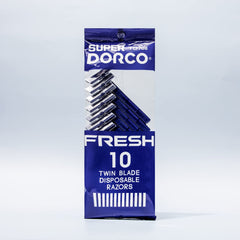 Dorco Fresh poignée antidérapante assure un contrôle sûr du rasage.