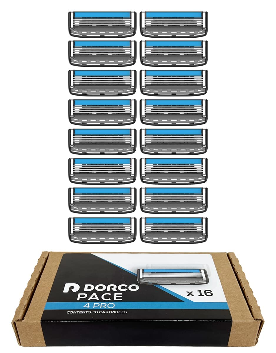 Dorco Pace 4 Pro, rasoir à quatre lames avec tête angulaire pour un rasage net